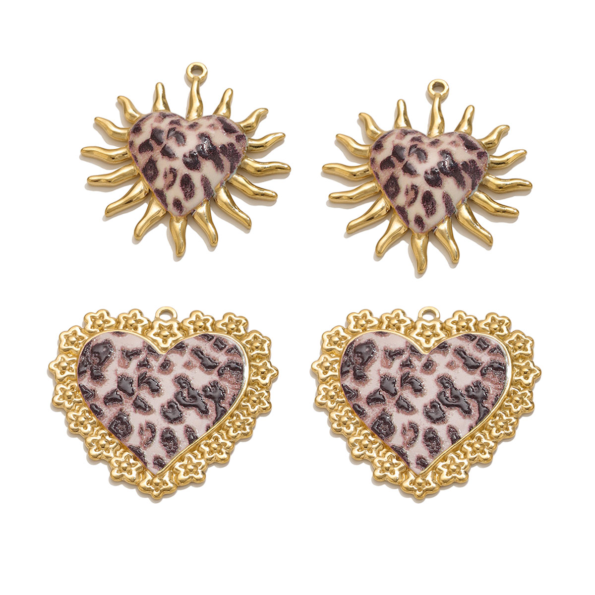 Vintage Fashion Stores - 1-2PCS Vintage Stainless Steel Charms Heart