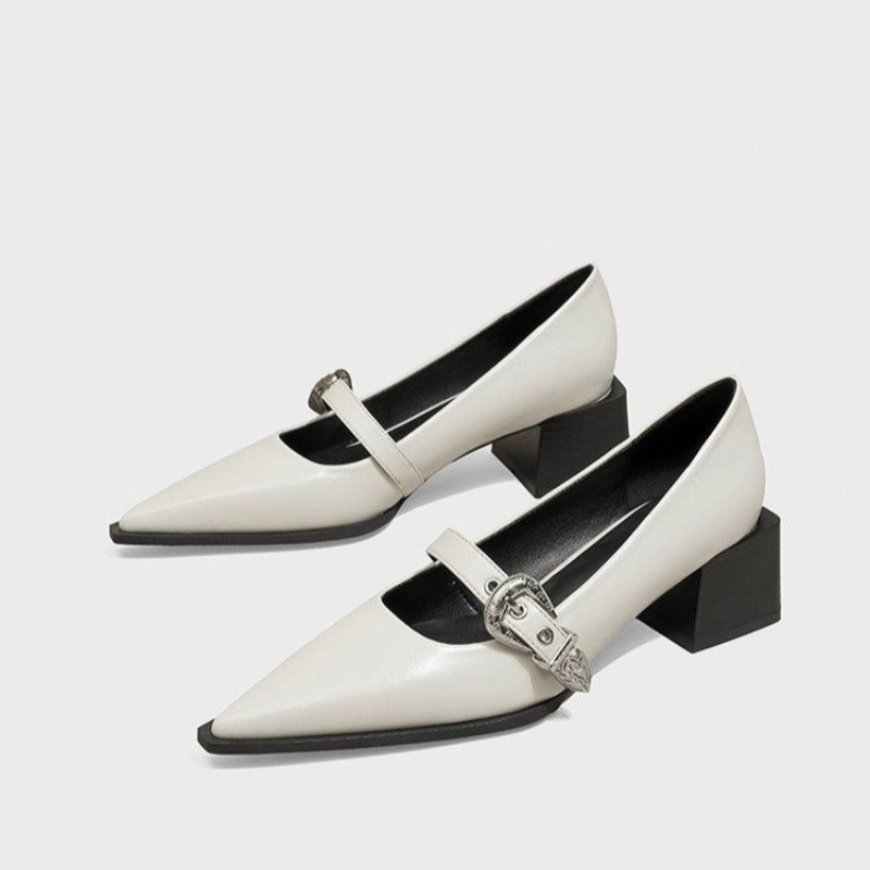 Vintage Fashion Ladies - Designer Vintage Pointed Toe Women Mary