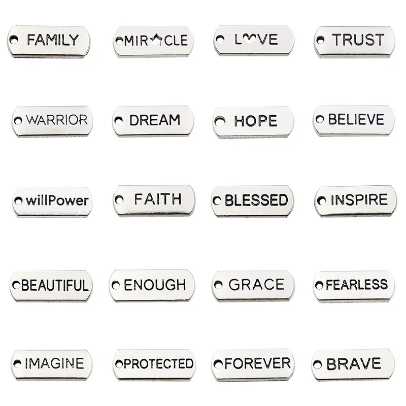 Vintage Fashion Labels - 20PCS Mix Vintage Alloy Tags Inspirational