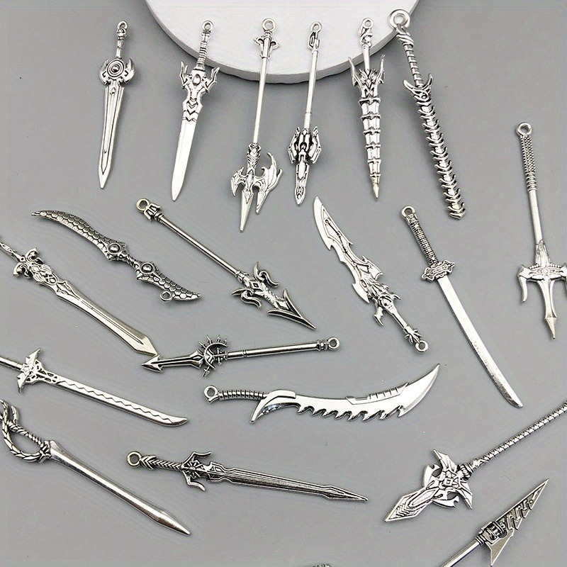 Vintage Fashion Stores - Random 10/20pcs Retro Mini Weapon Pendant