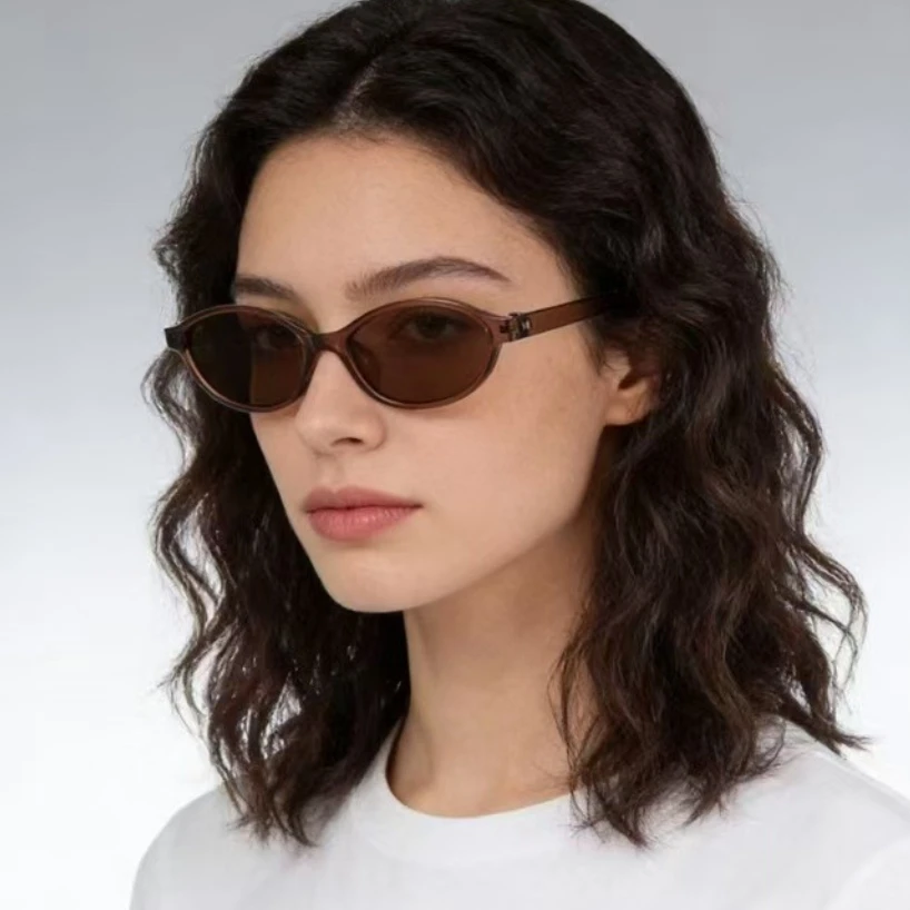 Small Oval Sunglasses Women Vi - Vintage Fashion Y2K 评论和价格