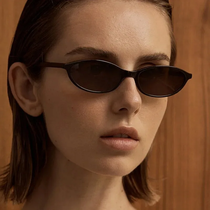 Small Oval Sunglasses Women Vi - Vintage Fashion Y2K 评论和价格