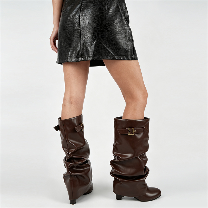 Onlymaker Brown Faux Leather S - Vintage Fashion Style 评论和价格