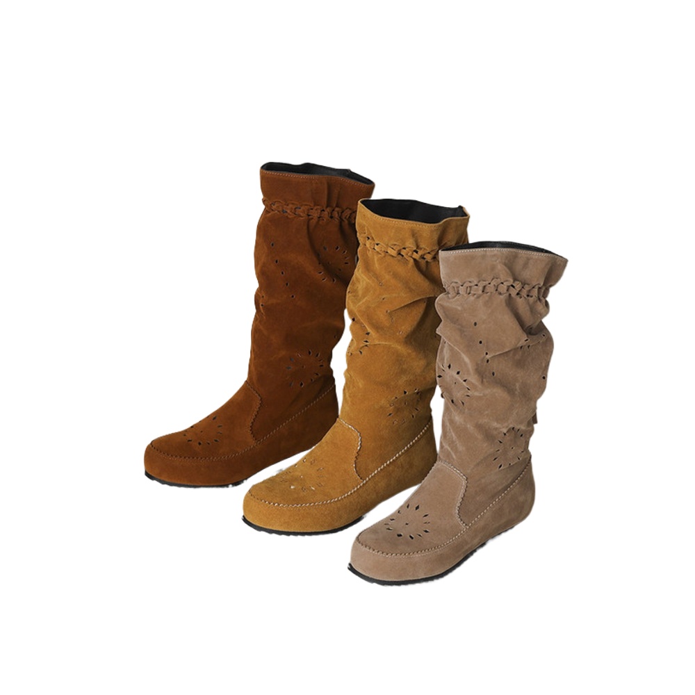 Women Bohemian Knee High Boots - Vintage Fashion For Men 评论和价格