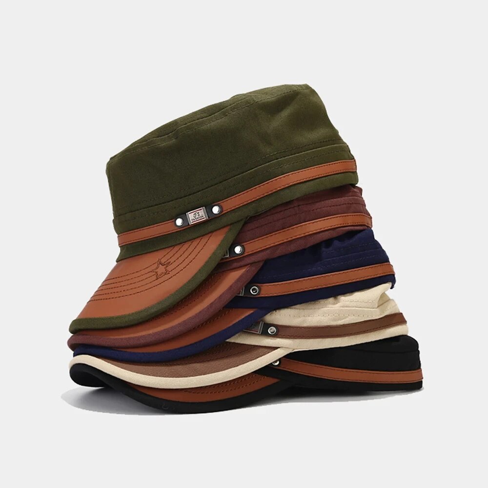 Casual Cadet Hat Man Flat Top  - Vintage Fashion Hats 评论和价格