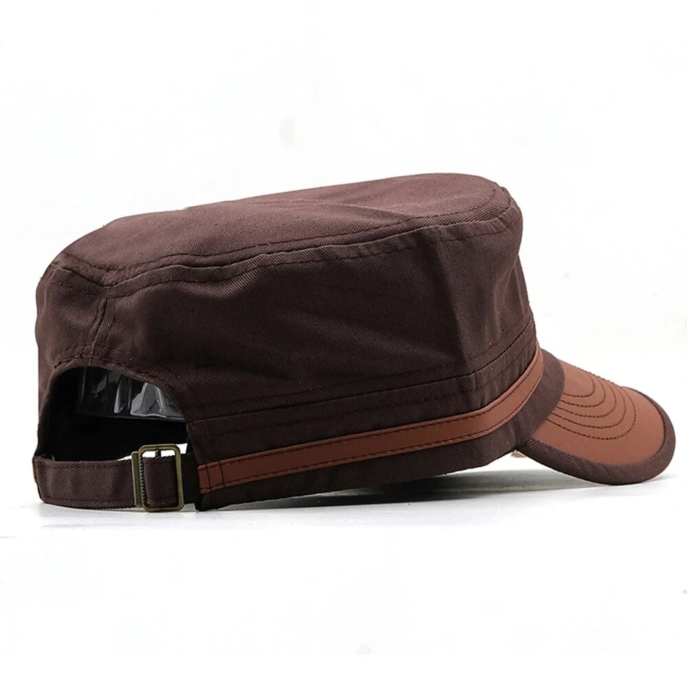 Casual Cadet Hat Man Flat Top  - Vintage Fashion Hats 评论和价格