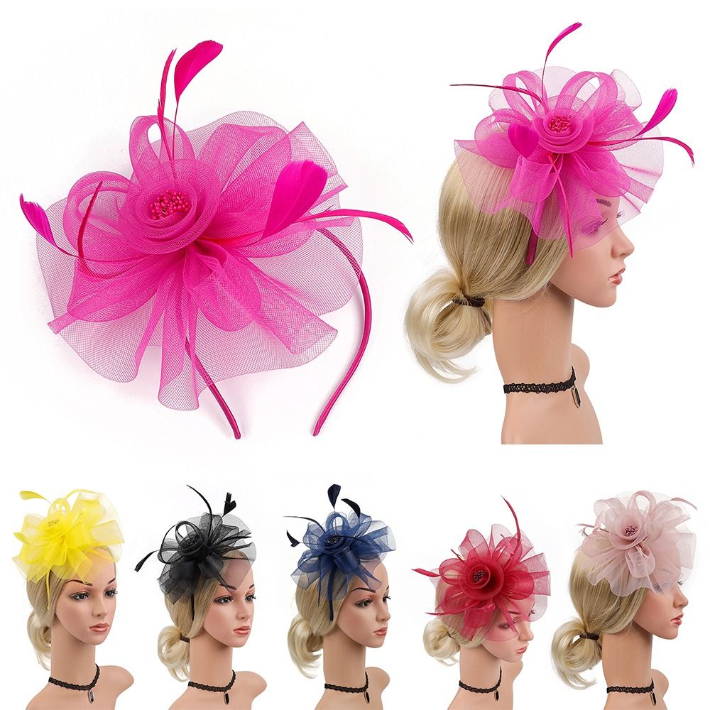Feathers Ribbon Fascinator Hat - Vintage Fashion Hats 评论和价格