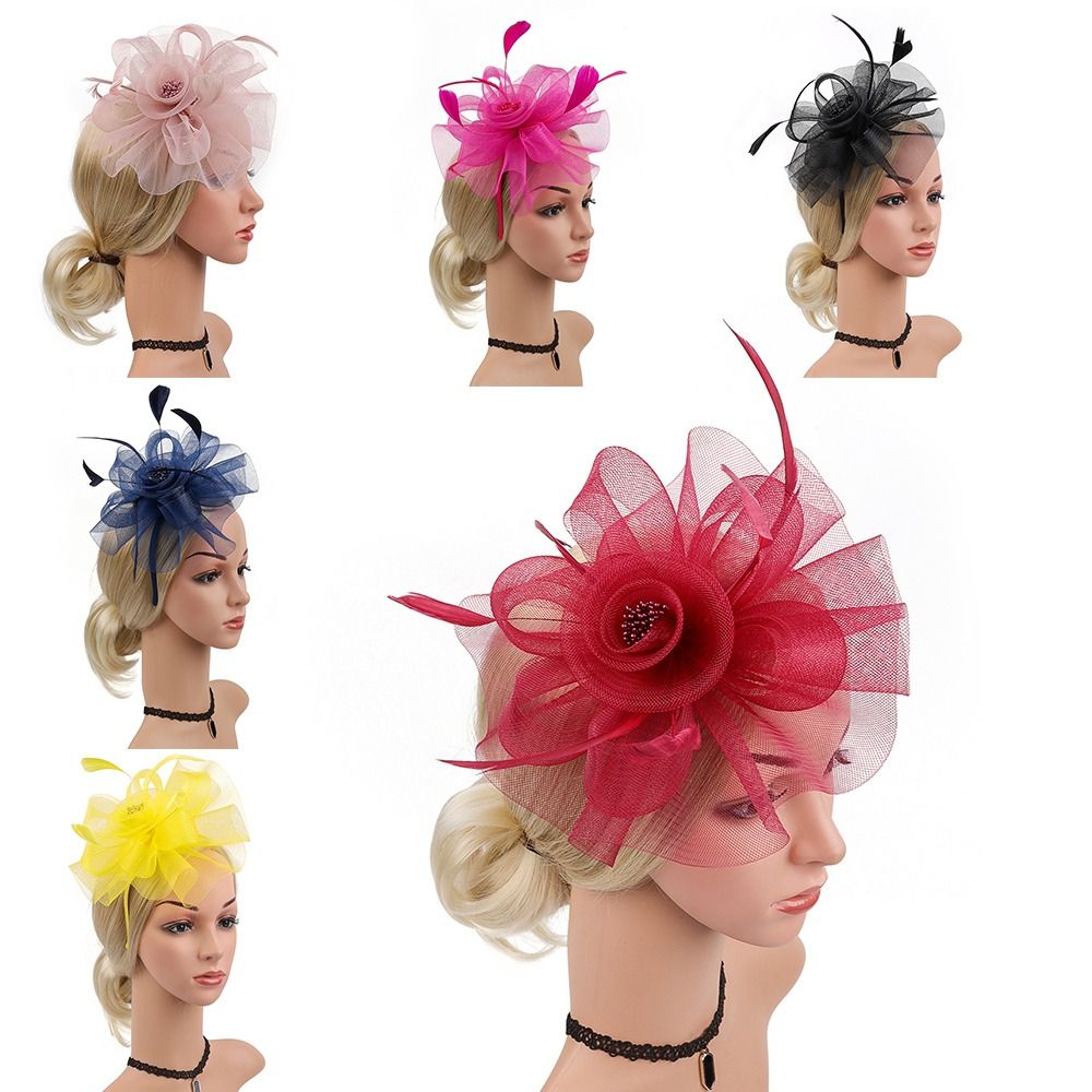 Feathers Ribbon Fascinator Hat - Vintage Fashion Hats 评论和价格