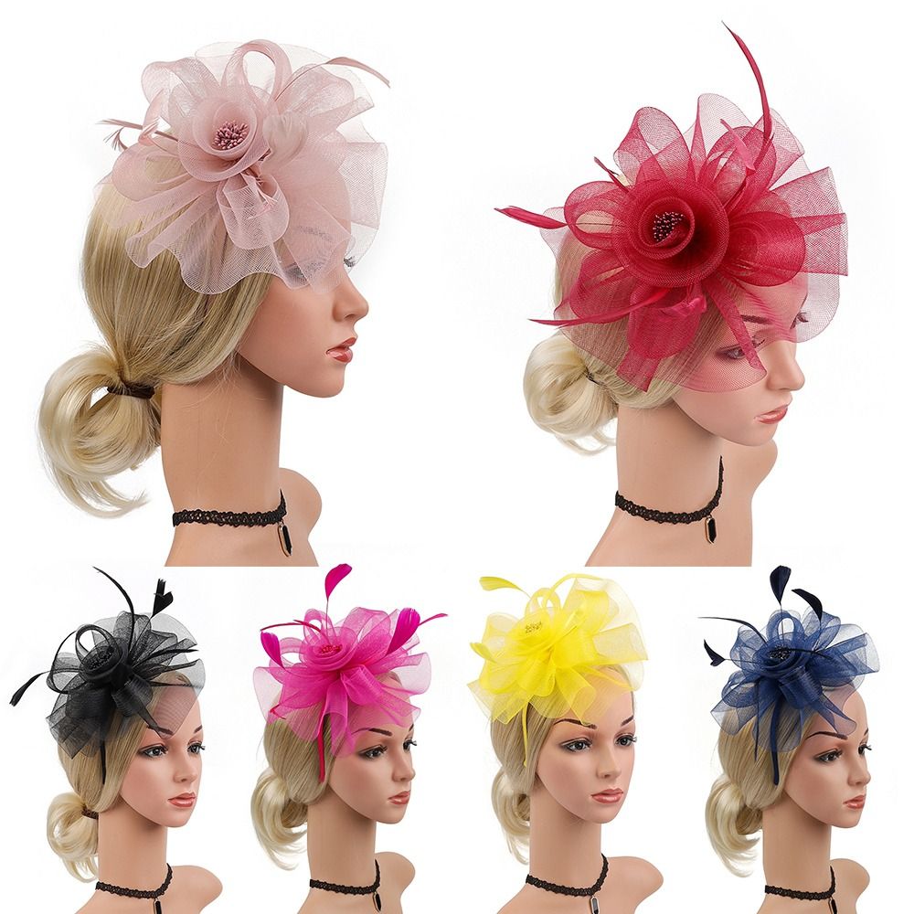 Feathers Ribbon Fascinator Hat - Vintage Fashion Hats 评论和价格