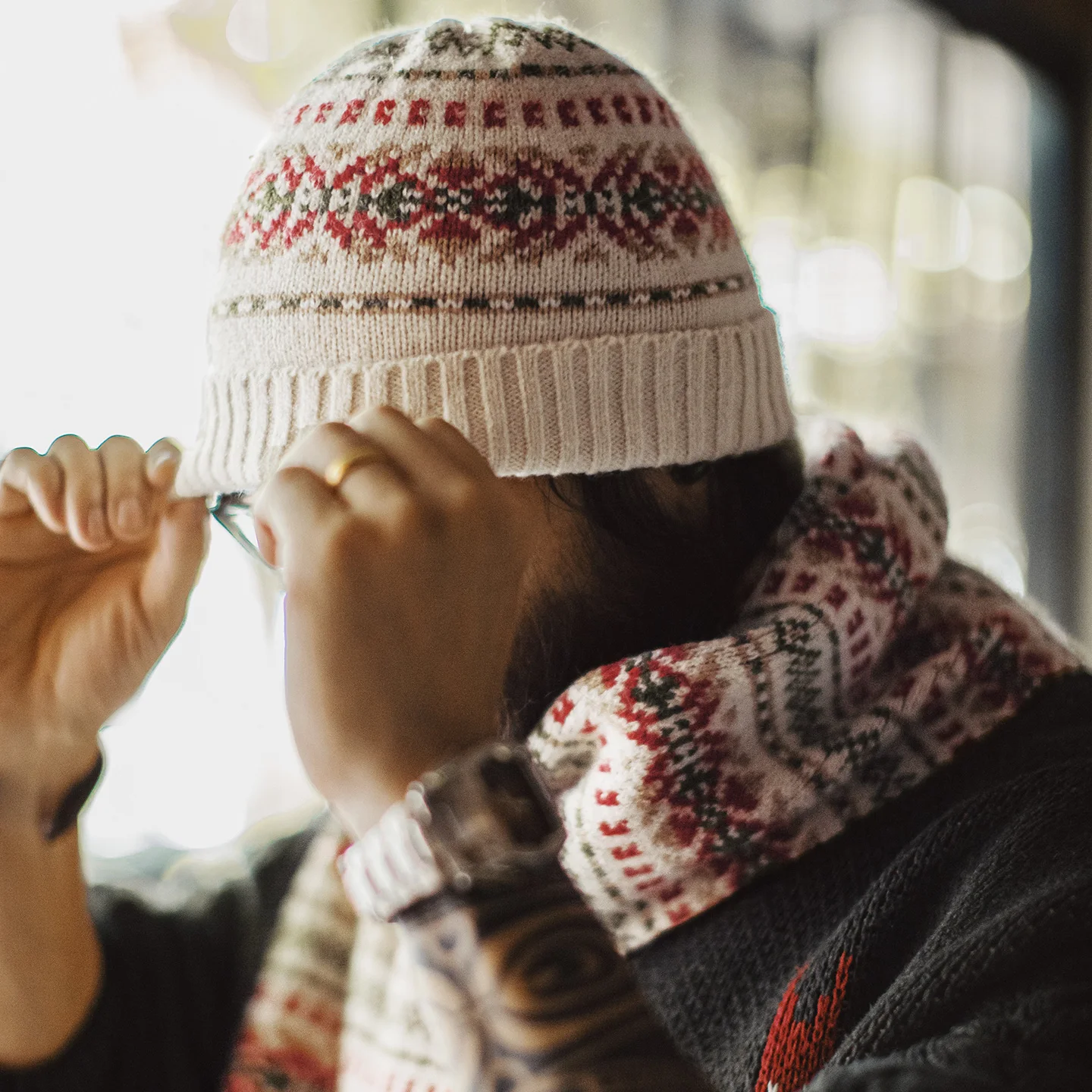 Maden Unisex Vintage Fair Isle - Vintage Fashion Hats 评论和价格