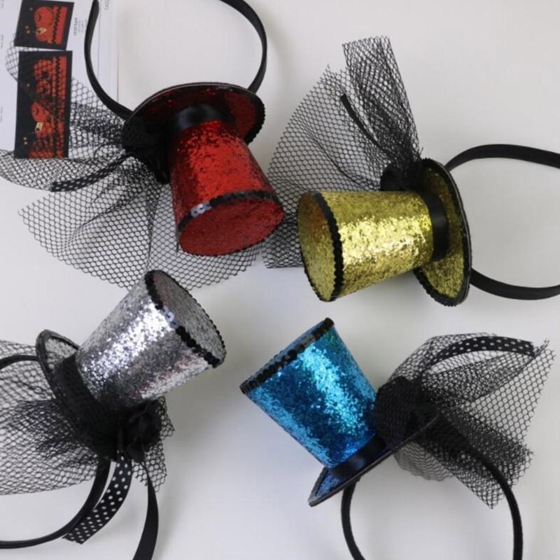 49MF Veil Top Hat Fascinators  - Vintage Fashion Hats 评论和价格