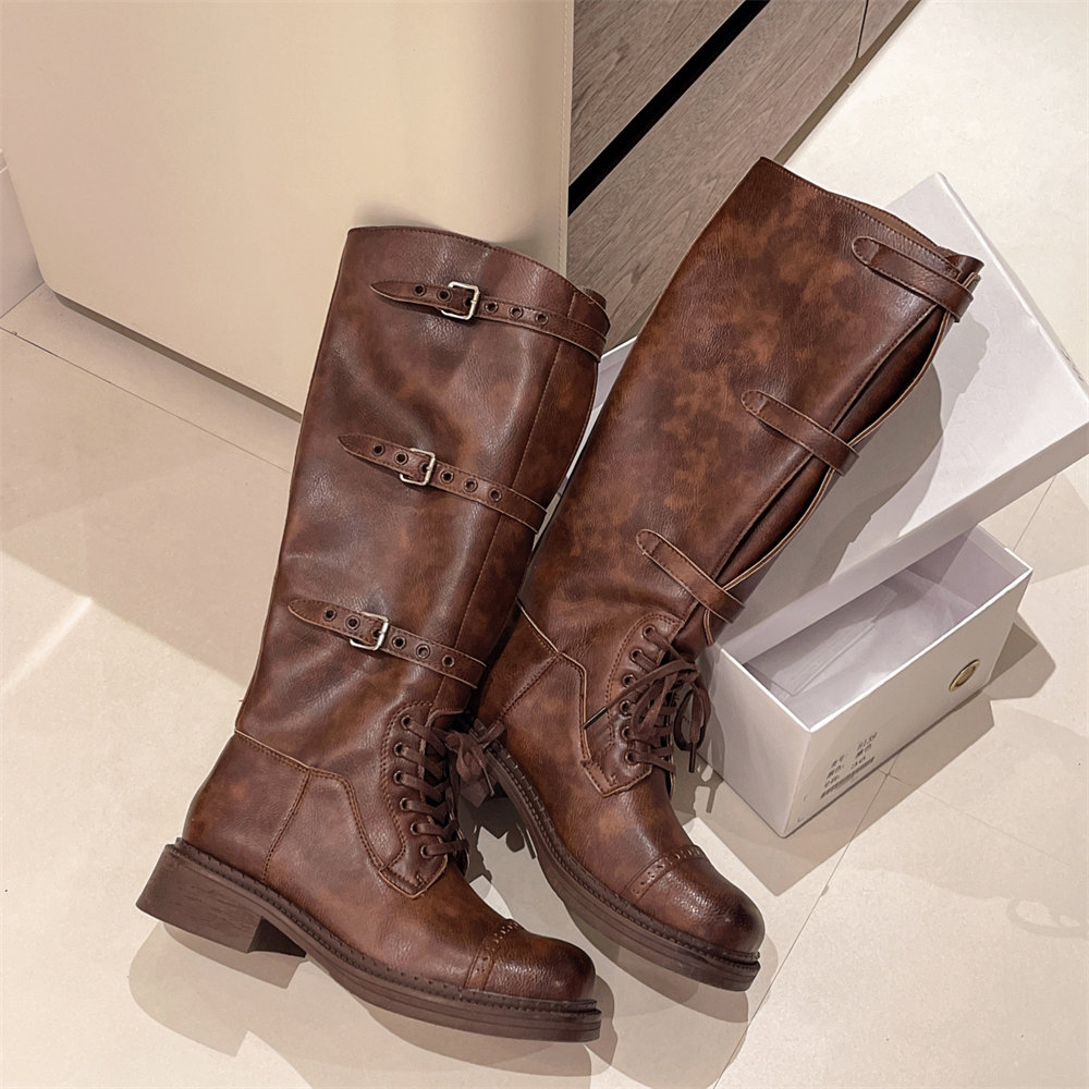 Women's Knee High Boots Vintag - Vintage Fashion Style 评论和价格