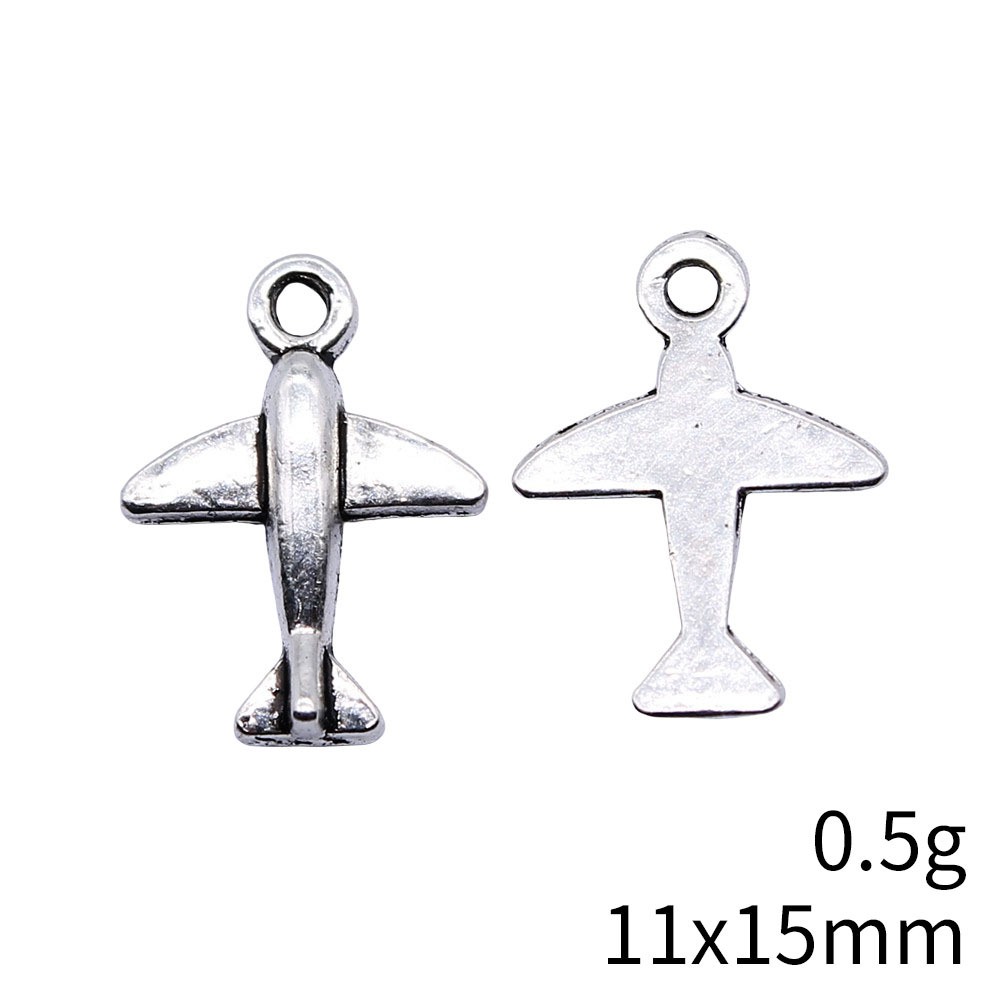 10pcs 11x15mm Antique Silver C - Vintage Fashion Stores 评论和价格