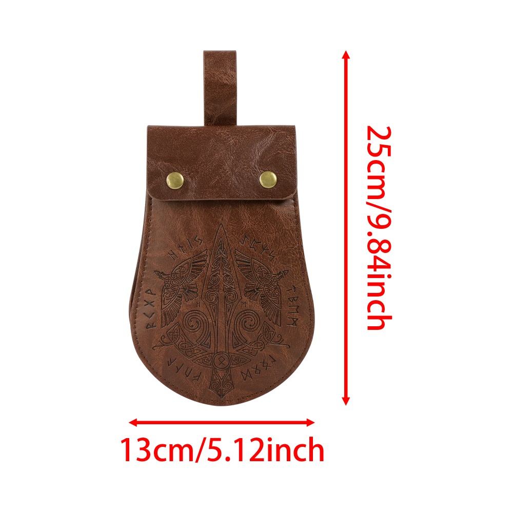 Viking Double Wolf Rune PU Lea - Vintage Fashion Faire 评论和价格
