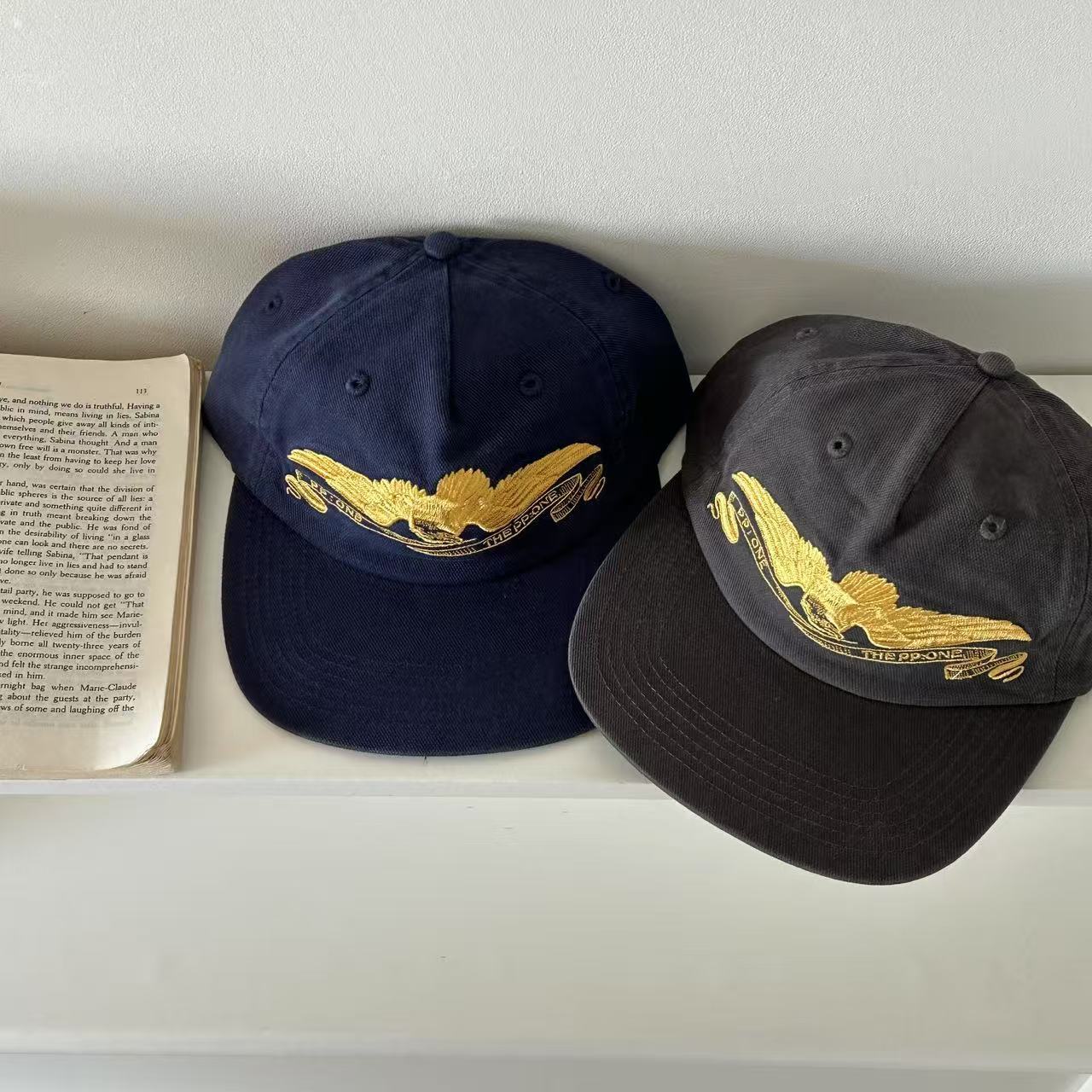 Retro American Embroidered Hea - Vintage Fashion Hats 评论和价格