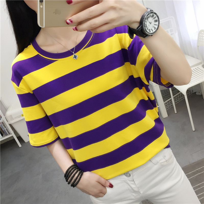 Trendy Striped Loose Fit Short - Vintage Fashion Influencer 评论和价格