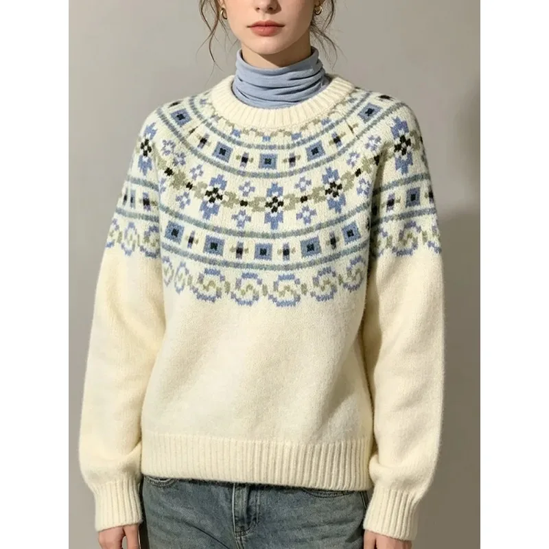 Vintage Fair Isle Neck Jacquar - Vintage Fashion Faire 评论和价格