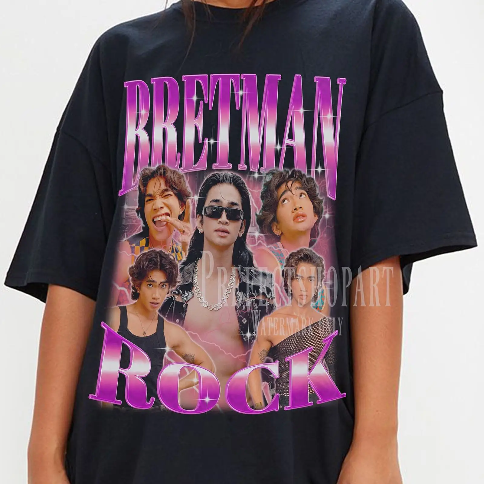 Bretman Rock Retro T Shirt Vin - Vintage Fashion Influencer 评论和价格