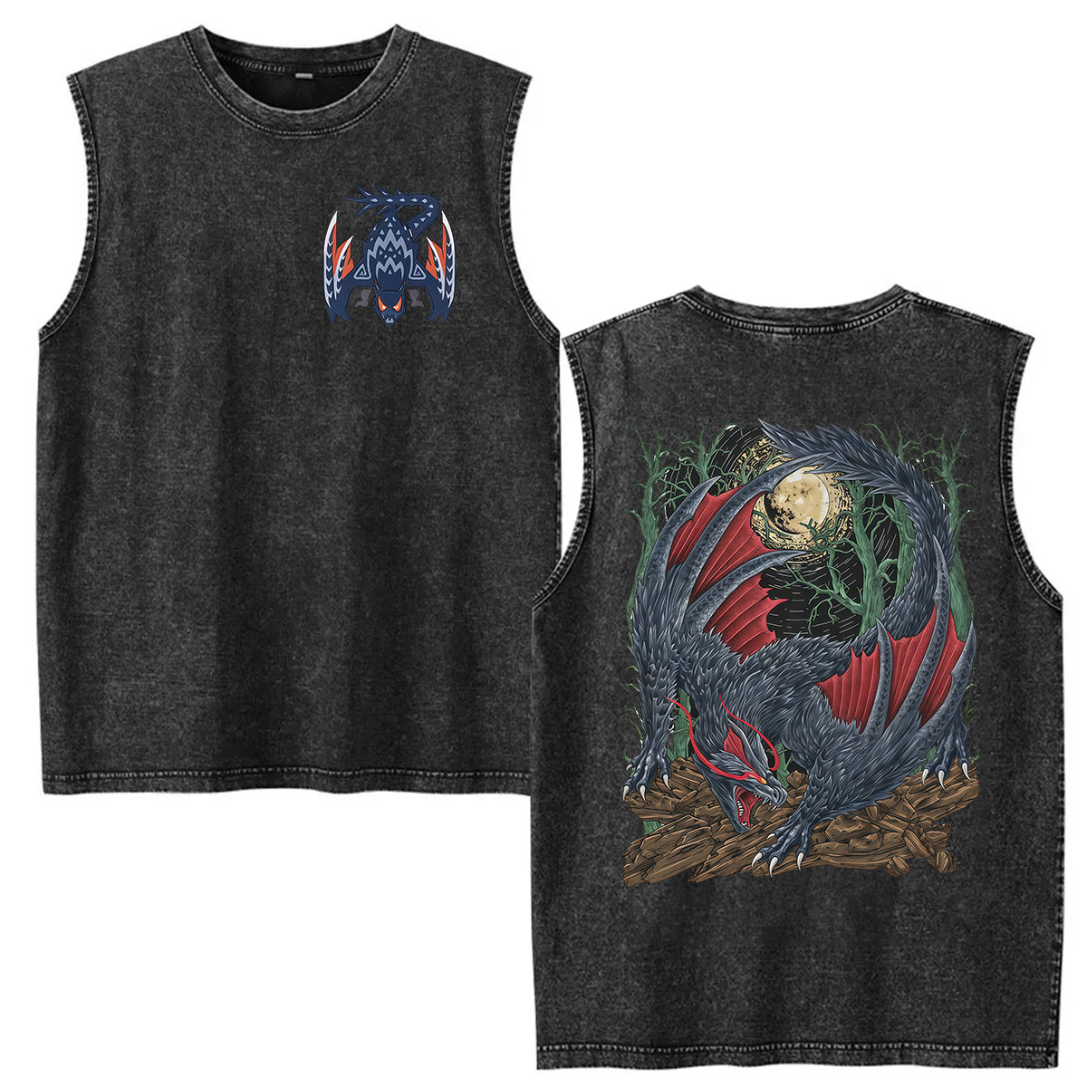 Vintage Washed Vest Monster Hu - Vintage Fashion Game 评论和价格