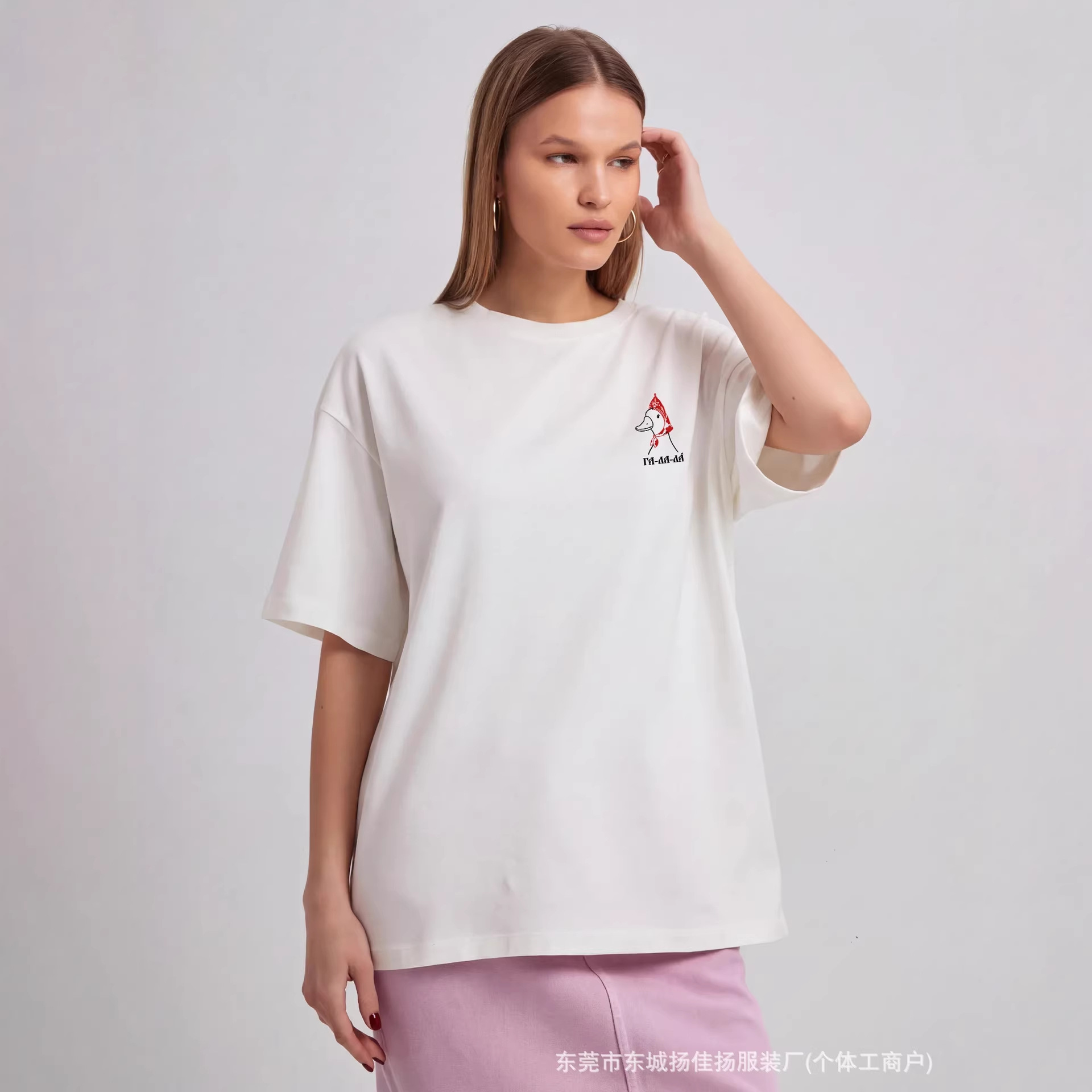 Funny Russian Duck Print Overs - Quirky Vintage Fashion 评论和价格