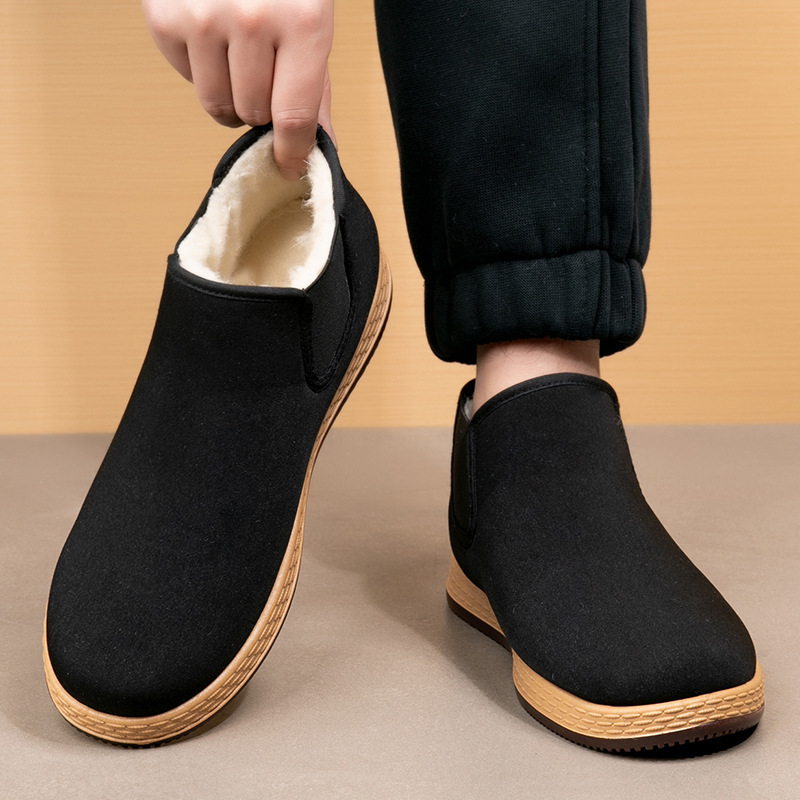 Men's Cotton Shoes Men's Winte - Vintage Fashion For Men 评论和价格