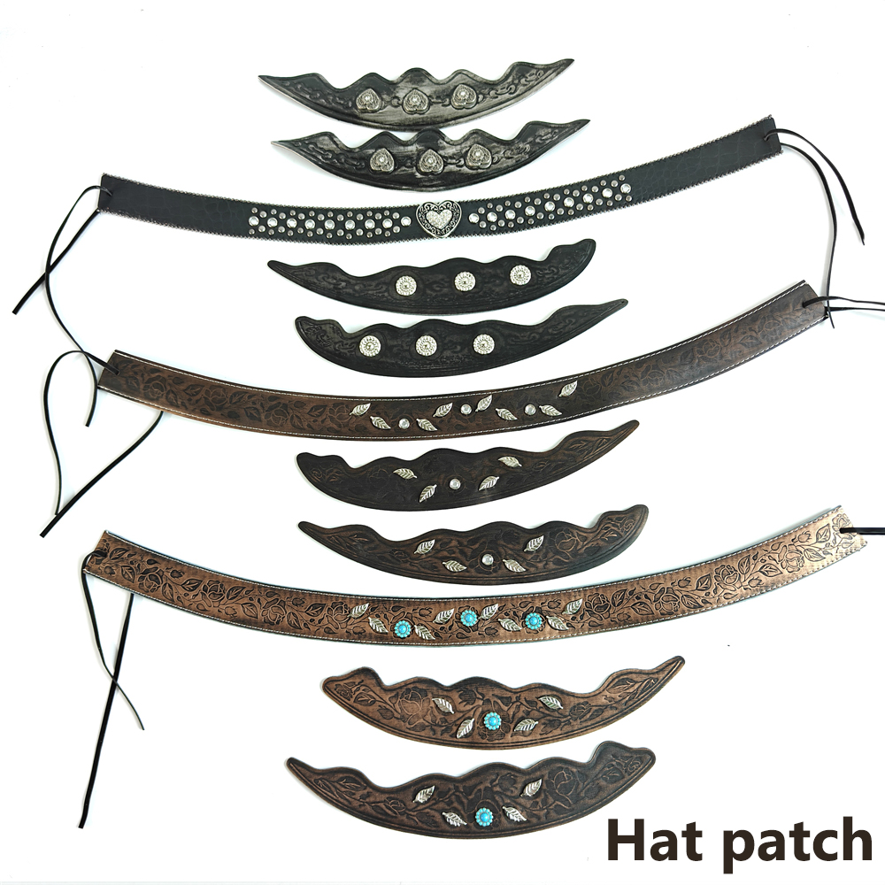 Western Leather Hat Band Vinta - Vintage Fashion Hats 评论和价格