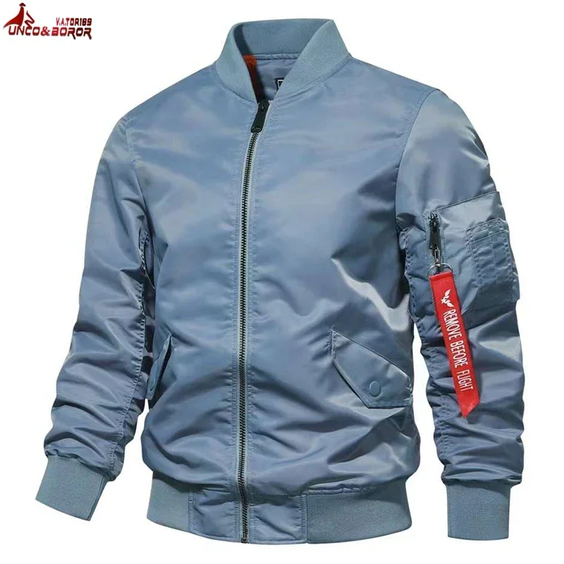 Bomber Jacket Men Winter Autum - Varsity Jacket Wool 评论和价格